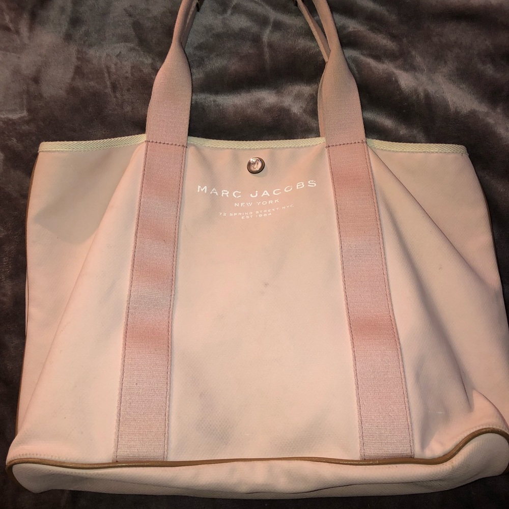 Marc Jacobs Canvas Pink Tote Bag